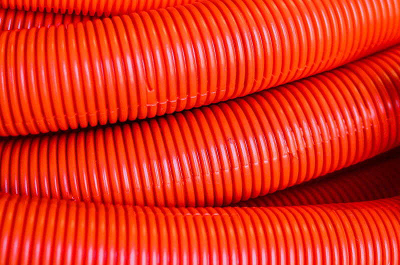 imagen de manguera corrugada naranja